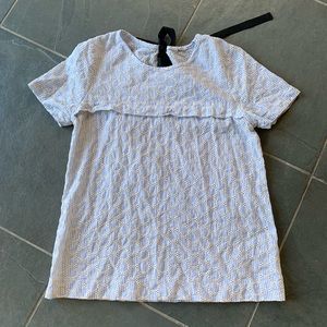 JCrew seersucker top